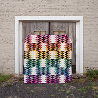 A Scrappy, Rainbow Dylan Quilt