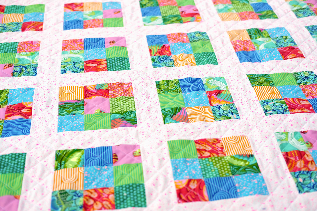 Modern Postage Stamp Paper Quilt Pattern