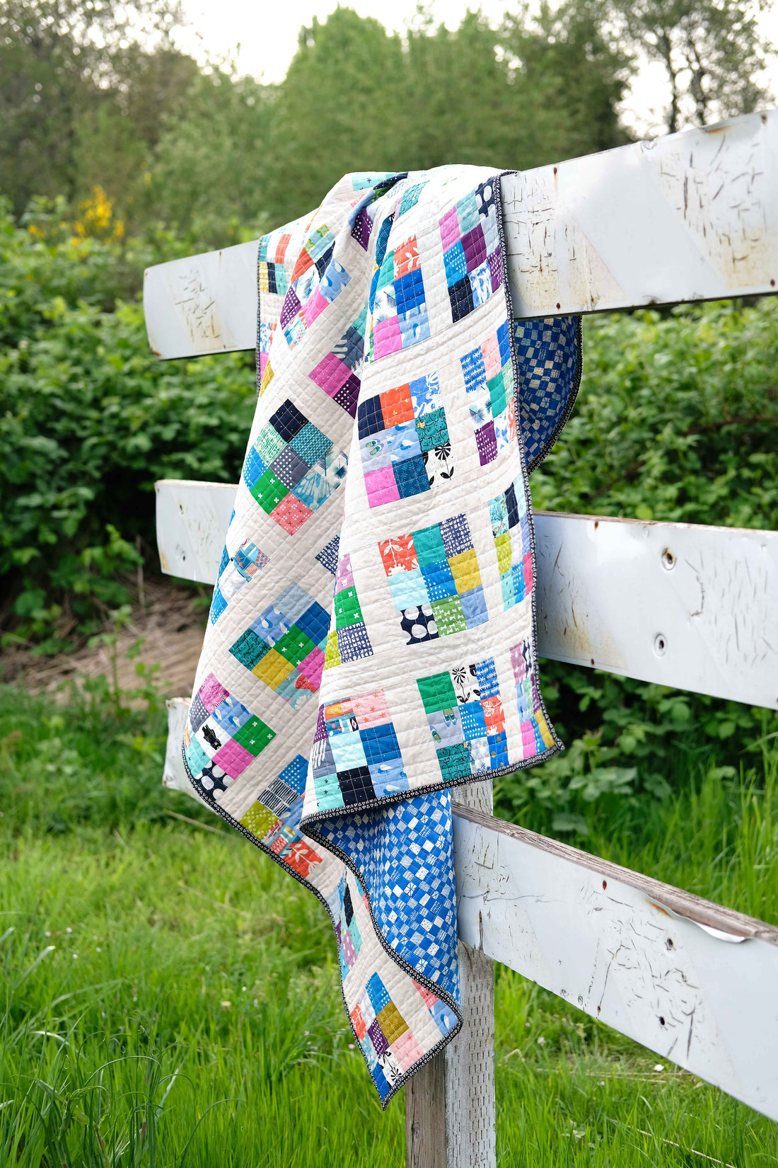 Modern Postage Stamp Paper Quilt Pattern
