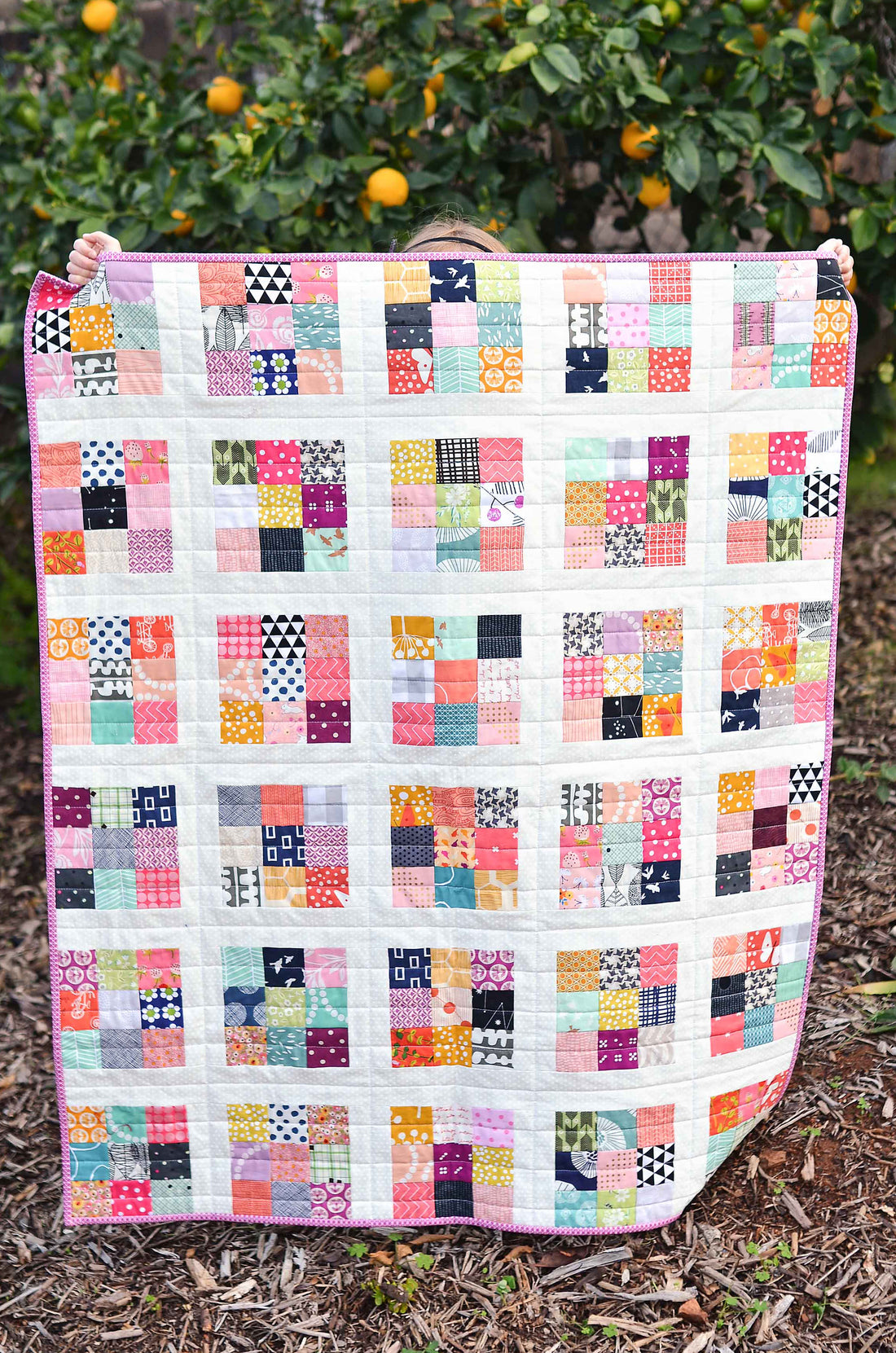 Modern Postage Stamp Paper Quilt Pattern