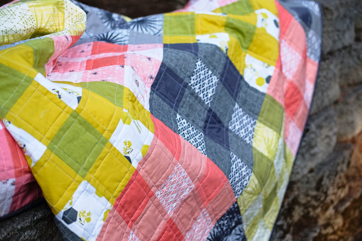 Palm Canyon Plaid Quilt