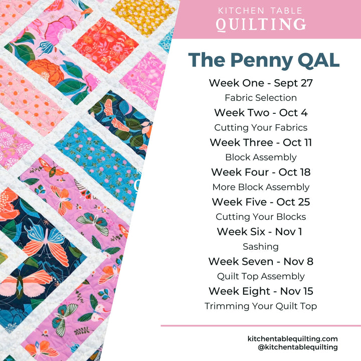 The Penny QAL - Quilt Top Assembly