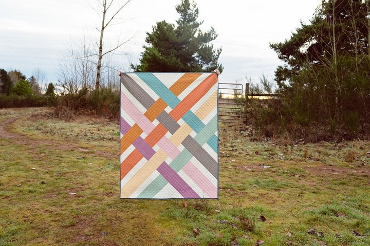 Fast and simple lap quilt pattern, perfect for beginners or weekend projects