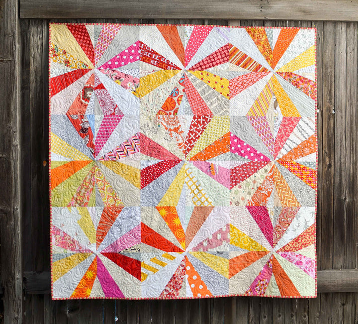 Crazy Star Finished Quilt