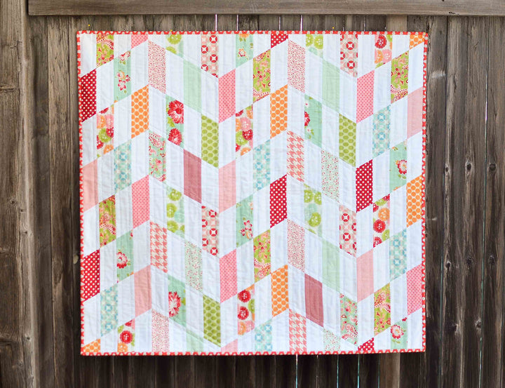 Striped Chevron Quilt