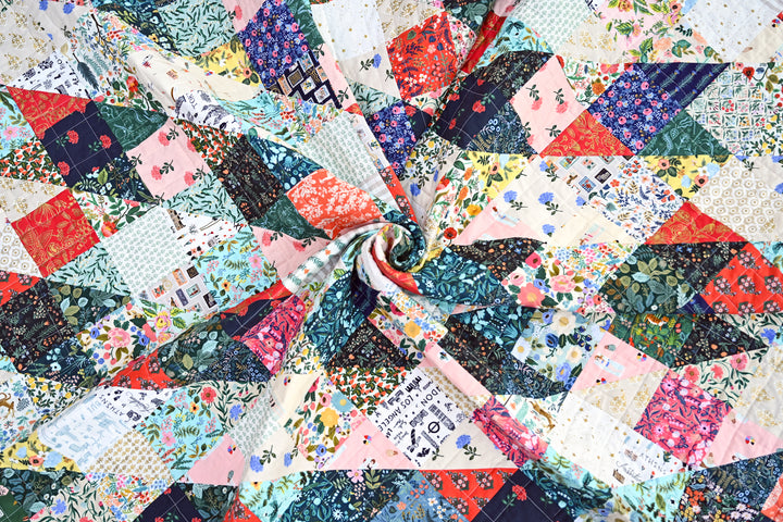 A Scrappy, Rifle Paper Co. Greta Quilt