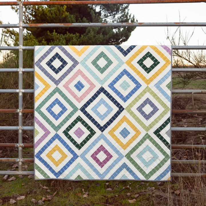 The Sadie Quilt in Forest Forage Daisies