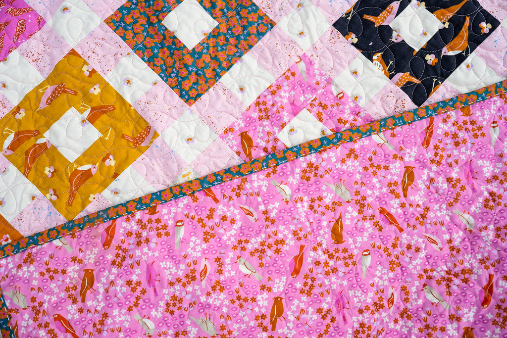 The Lydia Quilt in Bird is the Word