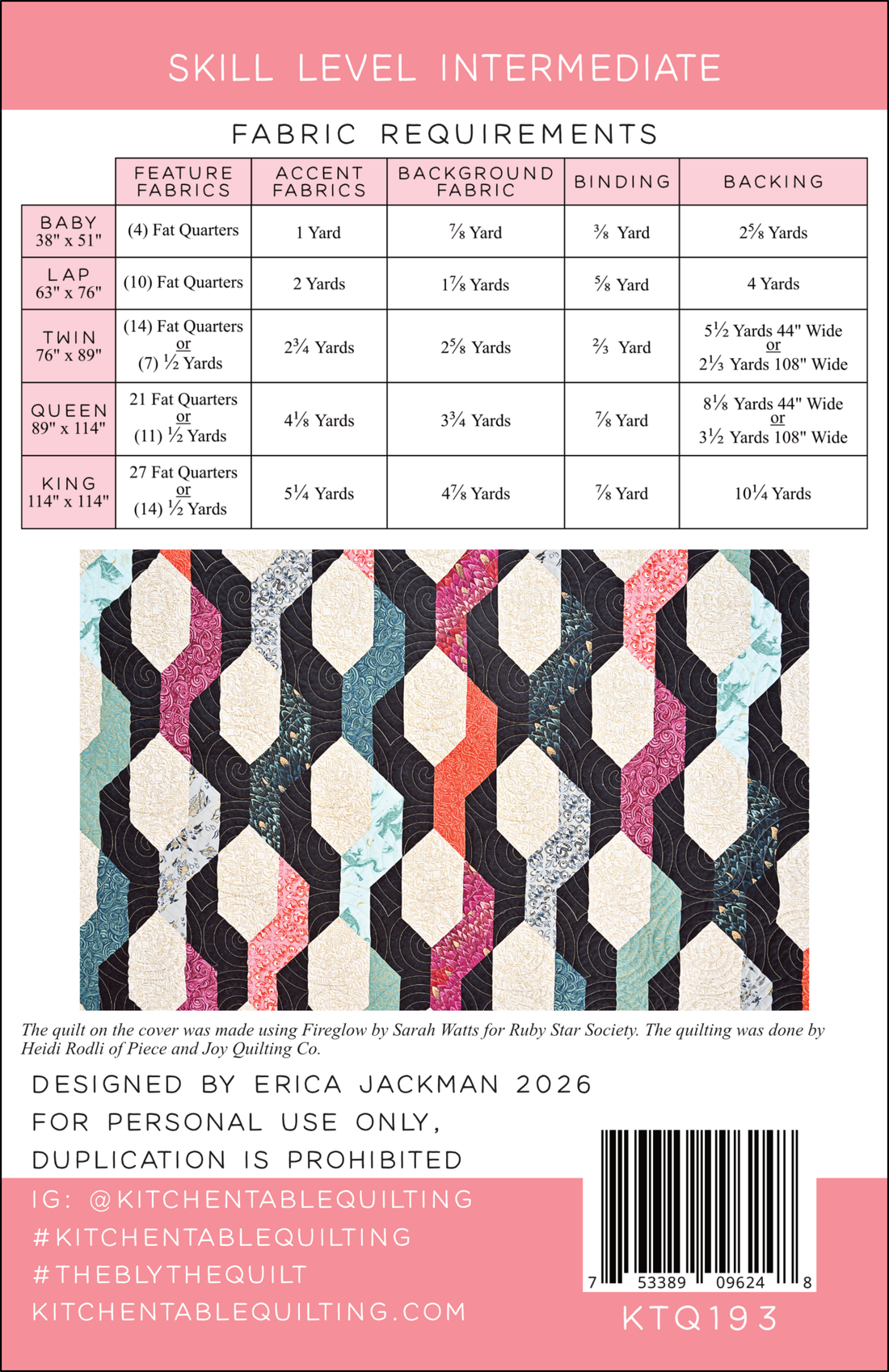 The Blythe Quilt Pattern Coloring Pages
