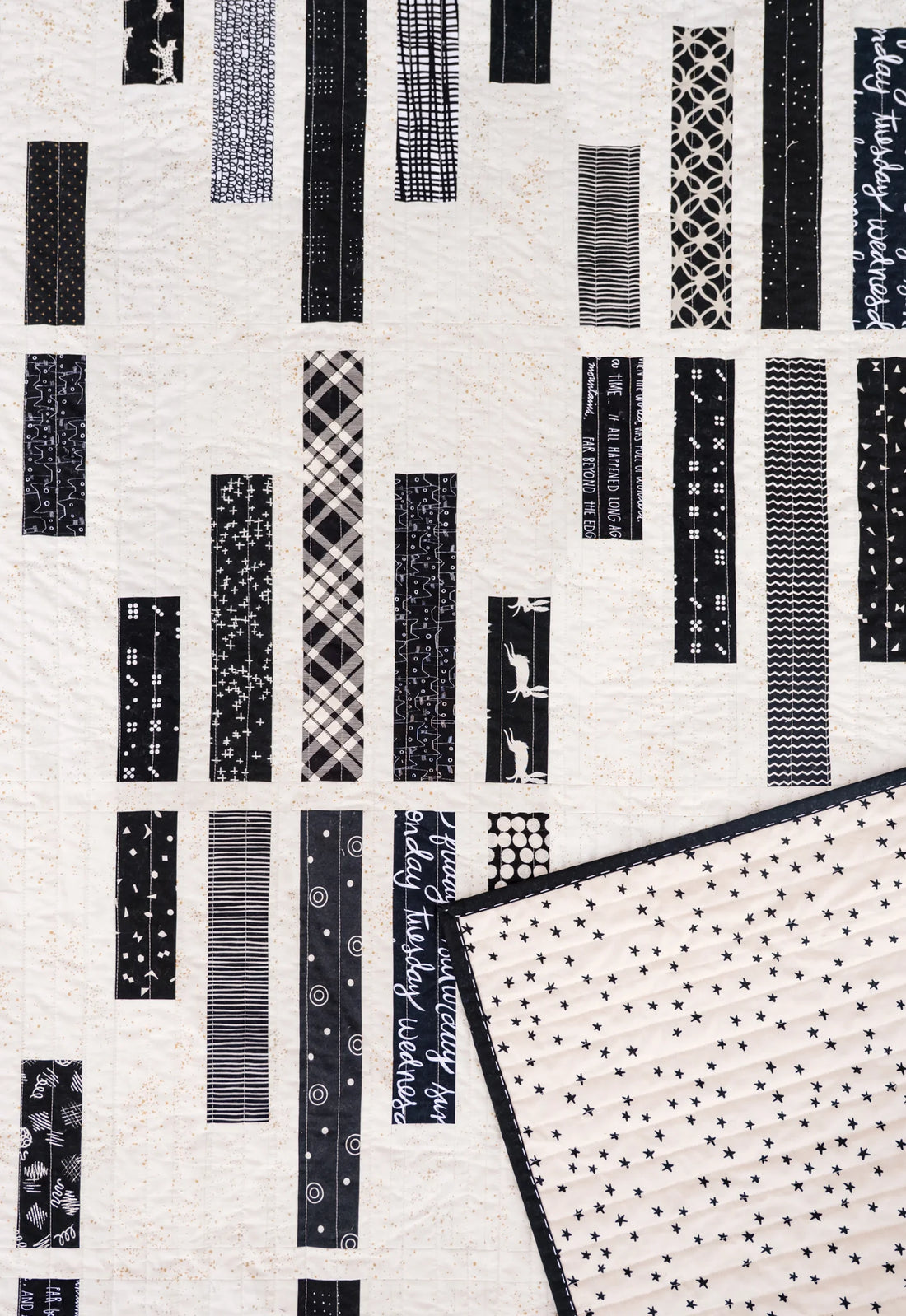 The Vivian Quilt in Black and White