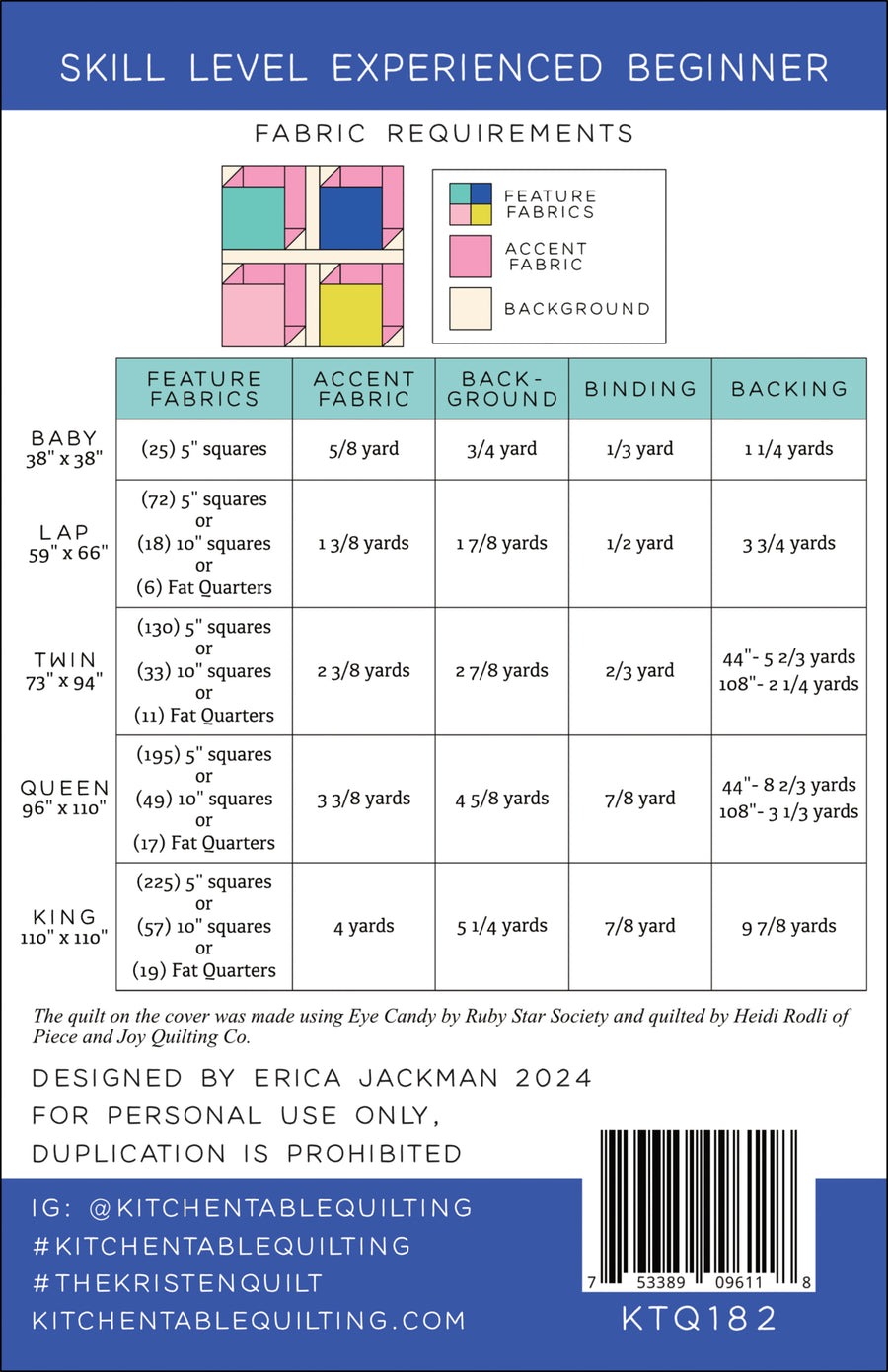 The Kristen Quilt PDF Pattern