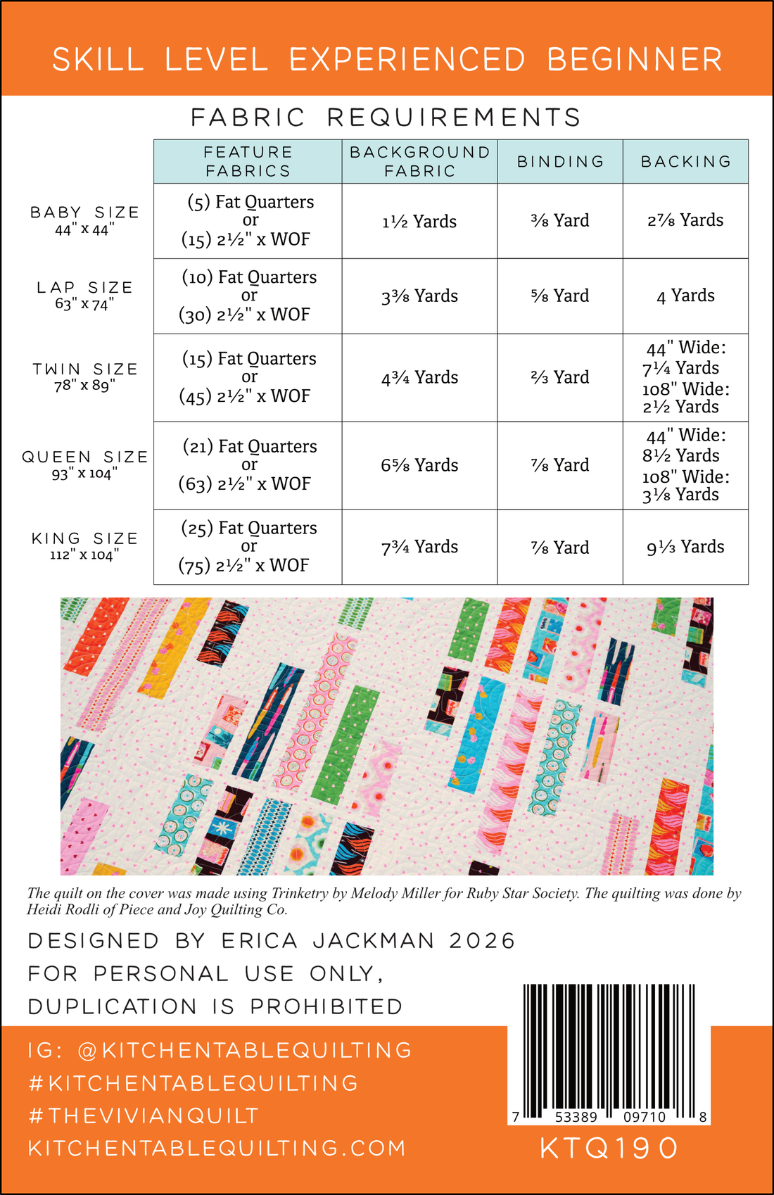 The Vivian Quilt PDF Pattern