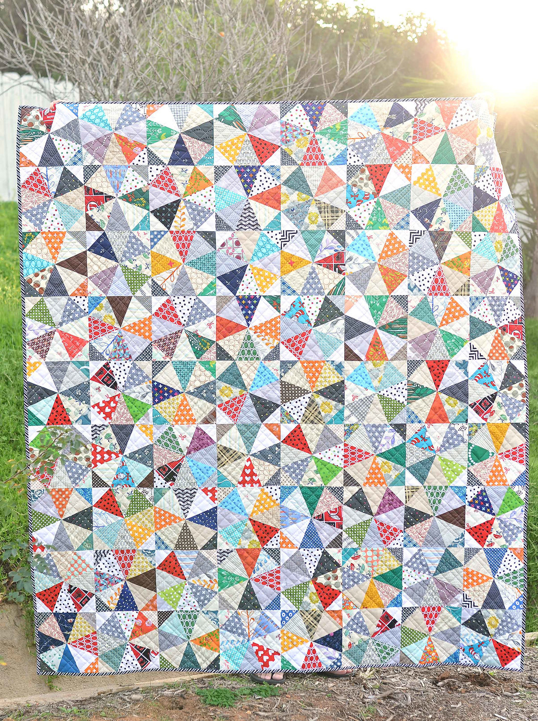 Kaleidoscope Scrap Quilt Tutorial