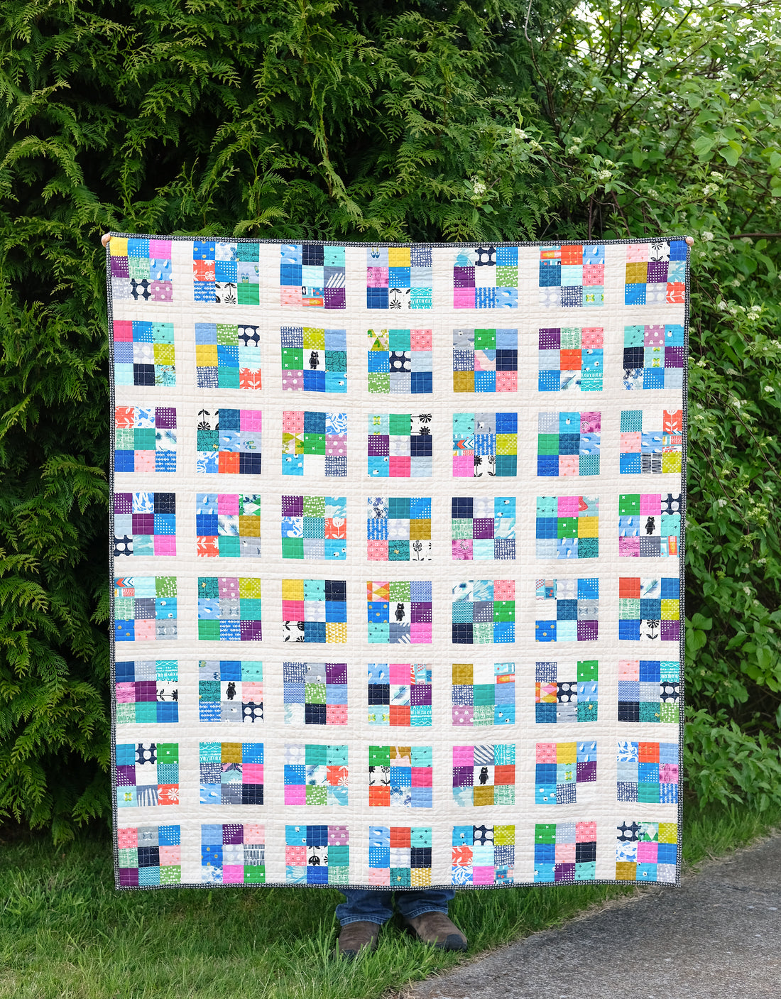 Modern Postage Stamp PDF Quilt Pattern