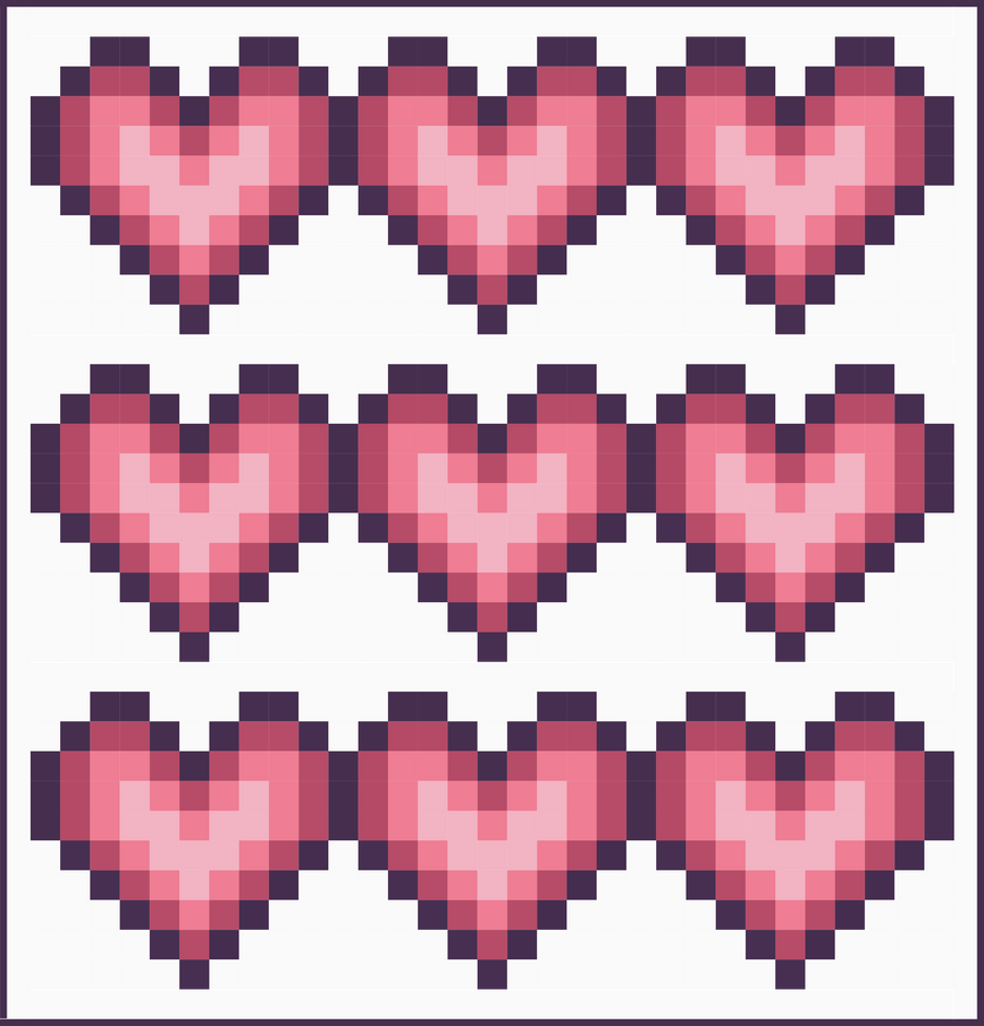 Pixel Love Quilt Tutorial